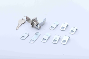 Serrure de boîte aux lettres pour de nombreuses boîtes aux lettres, 5 broches, NA14, zinc moulé sous pression, <span class=keywords><strong>chrome</strong></span>/nickel - Product Image 4