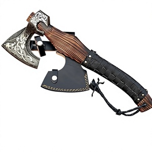 Premium Viking <b>Axe</b> with High Carbon Steel Custom Forged Steel OEM Viking Style <b>Axe</b> with <b>Wood</b> Handle Carbon Steel <b>Axe</b> - Product Image 4