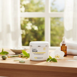 Cosmético Coreano MERIKIT CLARITY MASK, Crema Facial, Loción 300ml, Iluminadora, Hidratante, Reafirmante, Antiarrugas, MultiEx Rosanic - Product Image 3