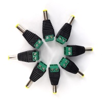 Haute qualité 12V DC 5.5*2.1/5.5*2.5mm CCTV vis prise d'alimentation mâle à femelle connecteur pour LED accessoires moniteur