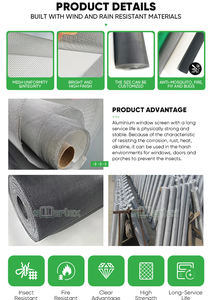 Vente chaude Usine Approvisionnement 14x14 Insecte <span class=keywords><strong>Moustiquaire</strong></span> En Aluminium Fil Fenêtre Écran Maille Rouleau Pour Fenêtre Porte - Product Image 5