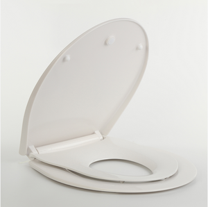 Couvercle de siège de toilette ovale en matériau urée avec siège de sécurité pour enfant disponible en stock AU106QZ Vente directe du fabricant - Product Image 1
