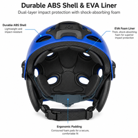 Casque de sauvetage aquatique tactique, coque ABS, doublure EVA, rails latéraux réglables, support NVG, 11 trous de ventilation et de drainage pour le sauvetage