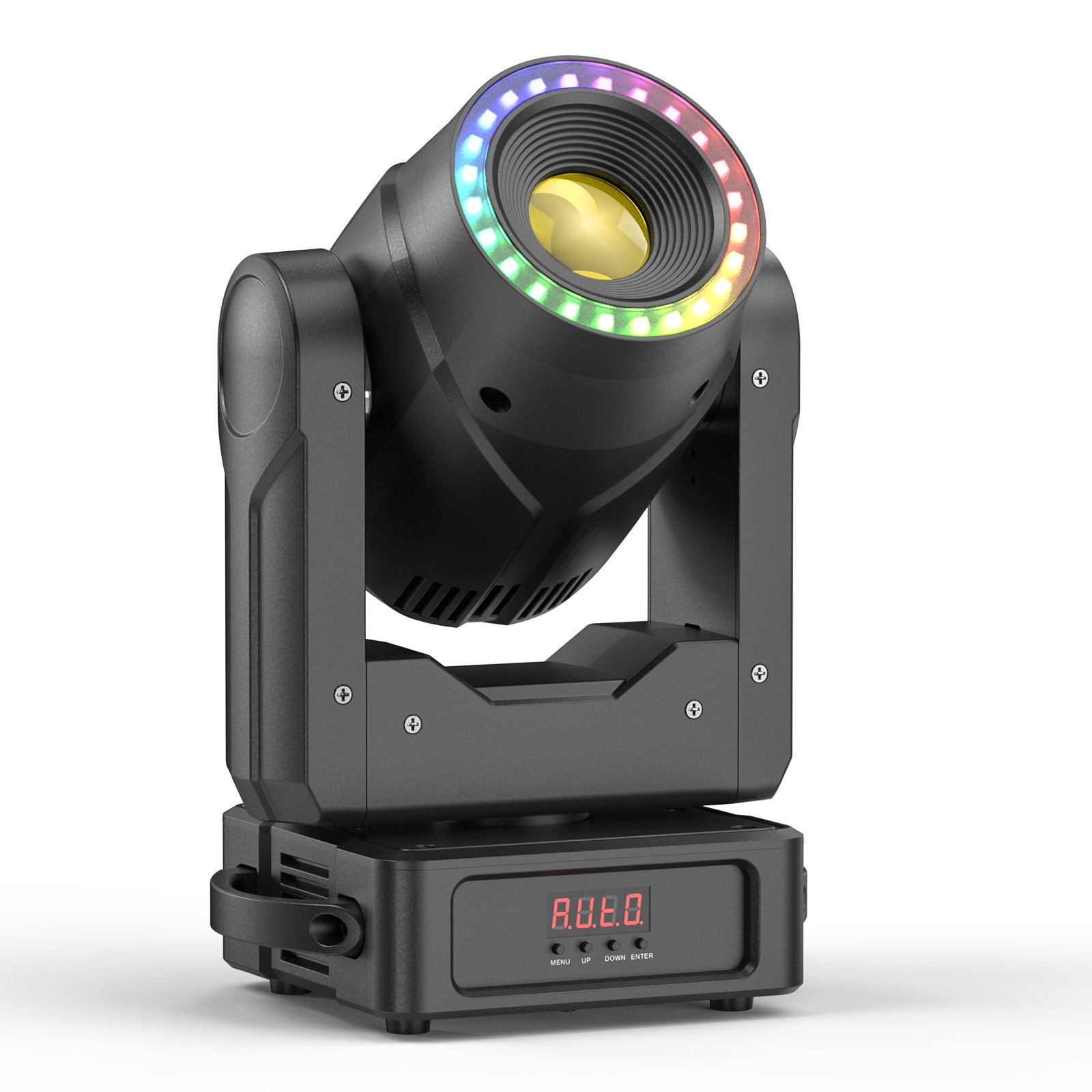 U'King 120 Вт RGBW 4 в 1 движущиеся фары 7 видов цветов 7 Gobos 3 призмы DJ движущиеся фары со светодиодным кольцом