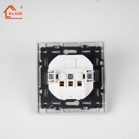 Interrupteurs muraux multifonctionnels de luxe tendance à 4 voies, prises murales à 3 voies avec ports USB, installation facile pour la maison