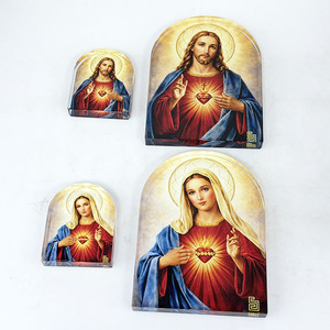 Prensapapeles de Cristal Personalizado con Forma de Arco del Sagrado Corazón de Jesús y del Inmaculado Corazón de María MH-TF0353 - Product Image 6