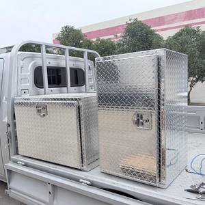 Caja de Herramientas de Aluminio para Kits de Emergencia para Camionetas, Gabinete de Herramientas Montado en Vehículo con Cerradura, Resistente a Arañazos e Impermeable - Product Image 1