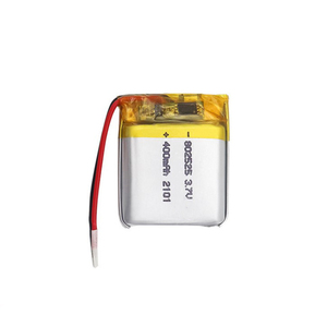 Baterai polimer Ion Lipo <span class=keywords><strong>3</strong></span>.7V 400mAh 802525 - Product Image 3