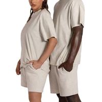 Survêtement d'été personnalisé 2 pièces ensemble court unisexe survêtement imprimé short ensemble de t-shirt pour hommes