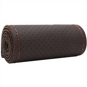 Housses de volant universelles toutes saisons en cuir pleine fleur cousues à la main pour camions et bus – Vente en gros usine - Product Image 5