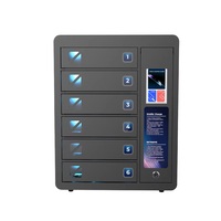 Armadietto di Ricarica Mobile a Parete JUN a 6 Scomparti con Touchscreen, Ricarica Super Veloce Y2 Power PD20W per Bar e Caffè