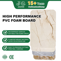 Panneau en mousse PVC haute densité ignifuge et imperméable Jianguan 5mm 8mm 10mm, surface marbre, pour armoires intérieures sur mesure, vente en gros