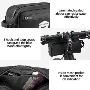 Sac de guidon de vélo imperméable, nouveau design, sac triangulaire pour cadre supérieur avant, OEM accepté - Product Image 2