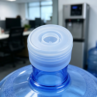 Bouchon de bouteille de 5 gallons pour distributeur d'eau avec anneau de traction, conception à languette d'ouverture facile et couvercle réutilisable
