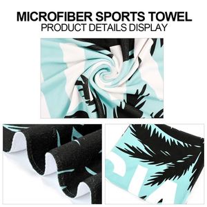 Toalla Deportiva Personalizada con Impresión Personalizada, Ecológica, Súper Absorbente, de Secado Rápido, para Uso en Exteriores, de Microfibra Reciclada - Product Image 3