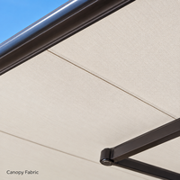 Auvent rétractable complet pour terrasse, en aluminium robuste, avec bras pliables, protection solaire extérieure, taille personnalisée, fixation murale