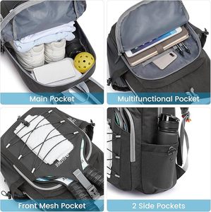 Muestra gratis precio al por mayor de calidad superior espacio grande Pickleball Paddle Bag con cremallera correa de hombro - Product Image 4