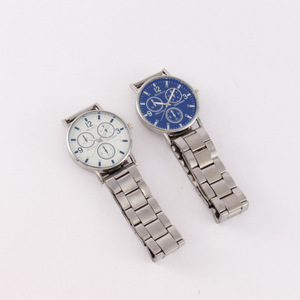 Men's watch with three blue-light <b>mirror</b>, steel <b>strap</b>, multi-functional fashion wristwatch. - Product Image 4
