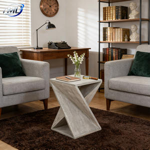 Table basse d'angle géométrique moderne en GRC massif de haute qualité, écologique et durable, pour la maison, le bureau et le salon - Product Image 6