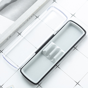 Lưu Niệm Sáng Tạo Quà Tặng Nhựa Trong Suốt Bút Chì Trường Hợp Hộp Hiển Thị Cho 2 Bút Thân Thiện Môi Trường Tùy Chỉnh Thiết Kế - Product Image 3