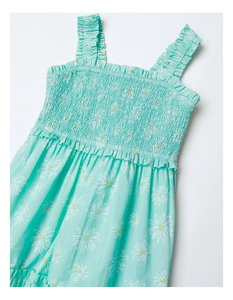 ชุดเดรสผ้าฝ้ายสำหรับเด็กผู้หญิงมีสไตล์สำหรับฤดูร้อนด้วยดีไซน์น่ารัก น้ำหนักเบา สวมใส่สบาย และผ้าระบายอากาศได้ดี เหมาะสำหรับการเล่น - Product Image 2