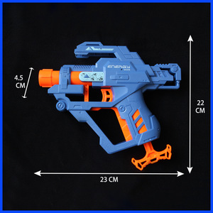 Jouet de tir au pistolet CS pour enfants, pistolet à balles molles, portée de tir de 10 m, sifflet, pistolet à balles molles avec 4 balles - Product Image 3