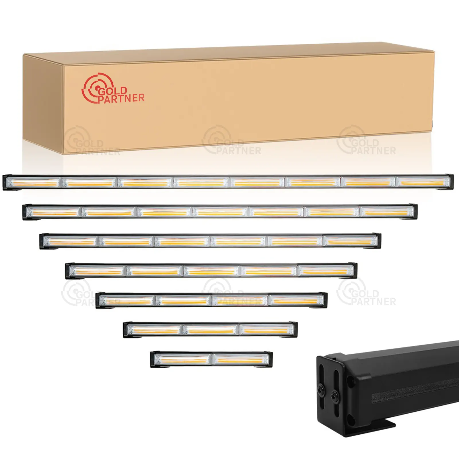 OEM FACTORY 36W a 180W COB BAR BEACON sirena CAR TOW TRUCK avvertimento di emergenza luce stroboscopica barra luminosa lampeggiante gialla ambra