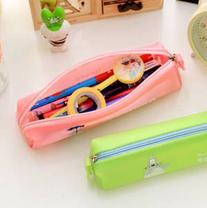 New Solid Color PU Pencil case Custom Different Colors Suitable for Students to Carry to <b>School</b> - Product Image 3