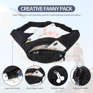 Spoir Tactical Outdoor Unisex Fanny Pack Crossbody Waist Bag Adjustable Belt Large Capacity - Product Image 5