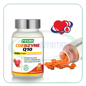 Comprimés de <span class=keywords><strong>Coenzyme</strong></span> <span class=keywords><strong>Q10</strong></span> (CoQ10) 1000 mg de la marque Ausreson Private Label pour la santé cardiaque – Complément de CoQ10 - Product Image 1