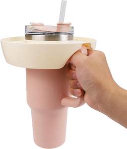 Recipiente para Snacks para Vaso <span class=keywords><strong>Stanley</strong></span>, Anillo para Snacks Reutilizable Compatible con el Vaso <span class=keywords><strong>Stanley</strong></span> <span class=keywords><strong>Quencher</strong></span> H2.0 de 40 oz con Asa, Botella de Agua Bonita - Product Image 3