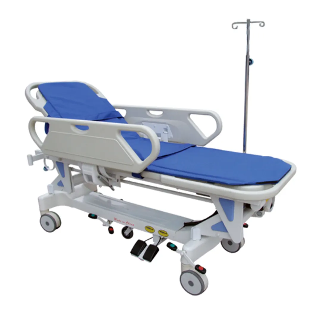 Best Price Medical Transport Stretcher Intensive Care Transfer Cart Emergency Patient Trolley Cart