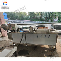 Aangepaste Triple Action Air Bubble groente- en fruitwasmachine met roterende trommel en sproeisysteem CE WA-2000