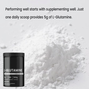 Suplemento de Aminoácidos en Polvo de L-Glutamina Natural de Marca Privada OEM, 500 g, Pre-Entrenamiento, Recuperación Muscular, Apoyo para la Salud Intestinal - Product Image 3