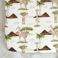 Drap de lit pour bébé en coton biologique 100% respirant, super doux, lavable en machine, drap-housse en mousseline