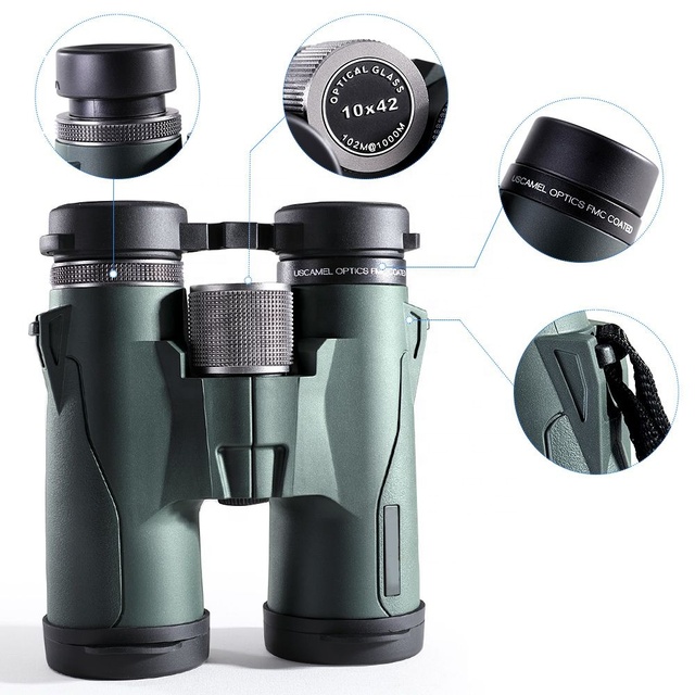 8X42 10x42 Bak4 Roof Prism Waterproof Shockproof Binoculars for Adults Bird Watching Travel & Stargazing