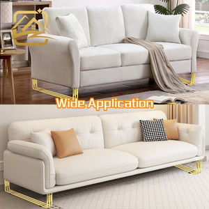 Patas de sofá de metal curvadas en oro de 15 cm, resistentes y duraderas, fabricadas a medida por un fabricante moderno, para muebles de hierro. - Product Image 4