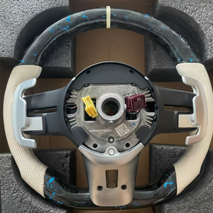 Volant en fibre de carbone forgé bleu de haute qualité pour <span class=keywords><strong>Mercedes</strong></span>-Benz W205 Classe C, W213 Classe E, X253 <span class=keywords><strong>GLC</strong></span>, W177 Classe A, C257 - Product Image 5