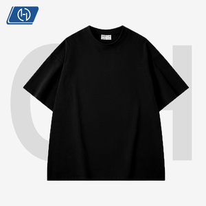 <span class=keywords><strong>T</strong></span>-Shirt da Uomo in Cotone Pettinato 300G, Maglietta Oversize Retrò Pesante con Collo Rotondo, Abbigliamento Streetwear - Product Image 3