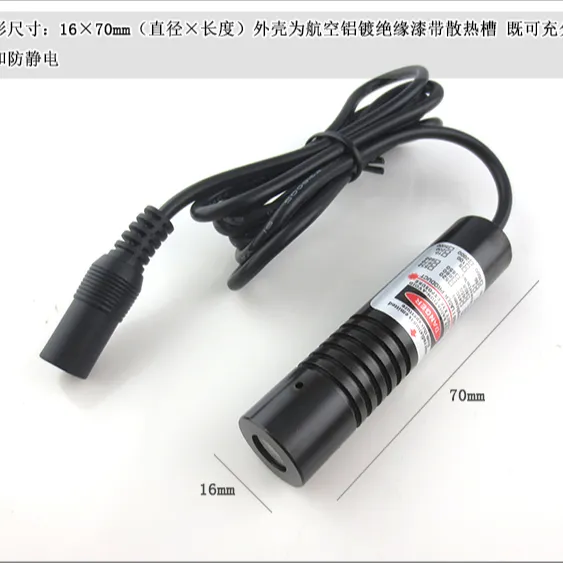 FU65011L100-BD16 650 nm <100mw Rote Linie Diodenmodul Laserlicht Laserlampe Laserkopfzeiger 16 * 70 mm für Maschinen zur Bestimmung der Lage