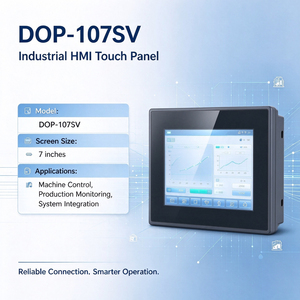 Nueva Interfaz Hombre-Máquina Delta DOP-107SV Serie DOP100 de 7 Pulgadas con Pantalla Táctil Resistiva HMI 800×480 TFT 24V DC Doble USB Multi-COM - Product Image 6