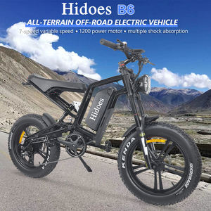 Hidoes USA Entrepôt 48V 1200W Vélo électrique à grande vitesse 20 pouces Route Dirt Bike avec moteur de moyeu arrière pour adultes E Bike Importation - Product Image 4