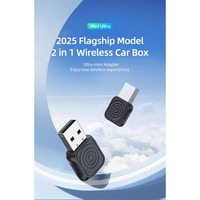 Mini adaptateur sans fil CarPlay Android Auto, dongle Plug & Play, connexion automatique, boîte AI pour voiture, systèmes de voiture intelligents sans fil Android Auto