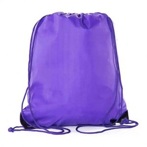 Bolsa Deportiva de Gimnasio con Cordón, de Poliéster Impermeable y Reciclable, al por Mayor, con Logotipo Personalizado y Patrón de Letras - Product Image 1