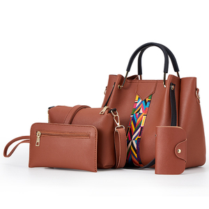 Tas Selempang Kulit PU Fashion Grosir 2023 Set <span class=keywords><strong>4</strong></span> Pcs Tas Tangan Wanita Tas Tangan Wanita - Product Image 3