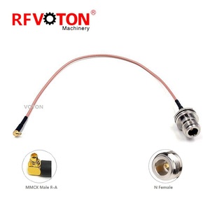 Tùy chỉnh rg316 lắp ráp Cáp MMCX / SMA / BNC / N / SMB Nam Nữ cắm ổ cắm mặt bích rg316 Antenna cáp mở rộng - Product Image 3