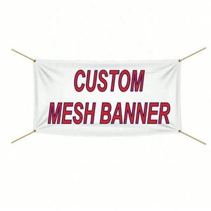 Promoción de Entrega Rápida, Banner de Malla Portátil, Ligero y Resistente al Viento, Vinilo PVC, Diseño Personalizado, Malla de Poliéster, Publicidad en Cercas - Product Image 5