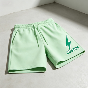 Shorts de sport en coton pour hommes, mode été, vente en gros, logo personnalisé, style streetwear décontracté, fitness - Product Image 2