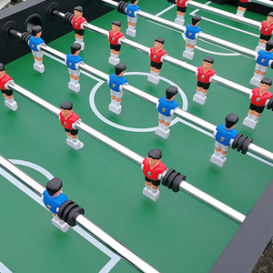 Mesa de Futbolín Independiente de MDF de 4 pies, Diseño Robusto, Color Negro, Venta Directa de Fábrica, Ideal <span class=keywords><strong>para</strong></span> Salones de Juego y Bares, con Soporte <span class=keywords><strong>para</strong></span> Bebidas - Product Image 5