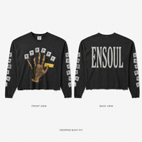 T-shirt Homme Oversize Personnalisé 300 g/m² Vintage Délavé Effet Vieilli Coupe Courte Boxy Manches Longues Streetwear Imprimé Numérique Graphique